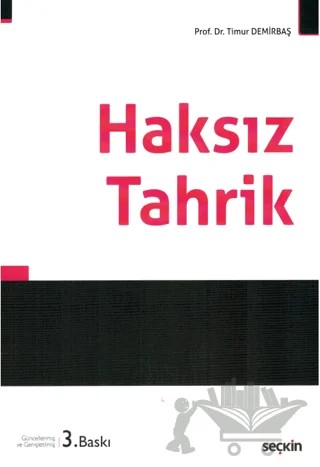 Haksız Tahrik – Timur Demirbaş – Seçkin Yayıncılık kitap kapağı