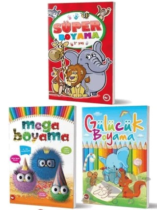 2+ Yaş Boyama Kitapları Set (3 Kitap Takım) – Kolektif – Beyaz Balina Yayınları kitap kapağı