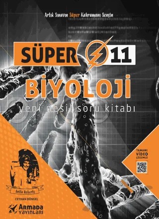 Süper 11 Biyoloji Soru Bankası – Ceyhan Döngel – Armada Yayınları kitap kapağı