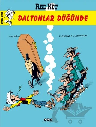 Red Kit Daltonlar Düğünde – J. Leturgie, X. Fauche – Yapı Kredi Yayınları kitap kapağı