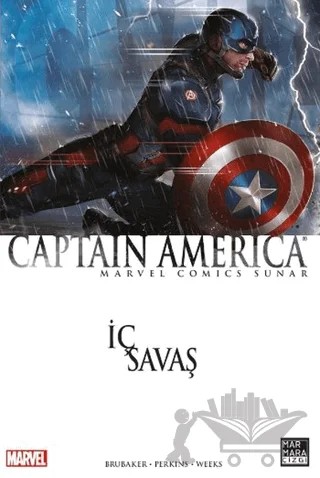 Captain America - İç Savaş – Ed Brubaker – Marmara Çizgi kitap kapağı
