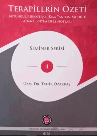 Terapilerin Özeti – Tahir Özakkaş – Psikoterapi Enstitüsü kitap kapağı