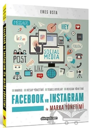 Facebook ve Instagram ile Marka Yönetimi – Enes Usta – Dikeyeksen Yayın Dağıtım kitap kapağı