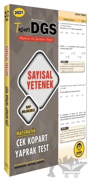 2021 DGS Sayısal Yetenek Yaprak Test – Özgen Bulut – Tasarı Eğitim Yayınları kitap kapağı