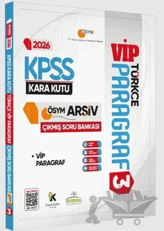 2026 KPSS Türkçenin Kara Kutusu Paragraf 3 VİP ÖSYM Çıkmış Soru Havuzu Bankası Dijital Çözümlü – Kolektif – Karakutu Yayın kitap kapağı