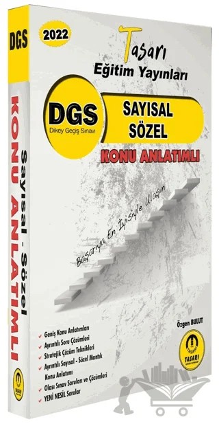 2022 DGS Sayısal Sözel Konu Anlatımlı – Özgen Bulut – Tasarı Eğitim Yayınları kitap kapağı