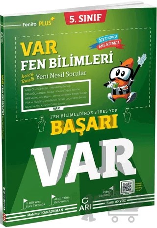 5. Sınıf Fen Bilimleri Başarı Var Soru Bankası – Fatih Akyüz – Arı Yayıncılık kitap kapağı