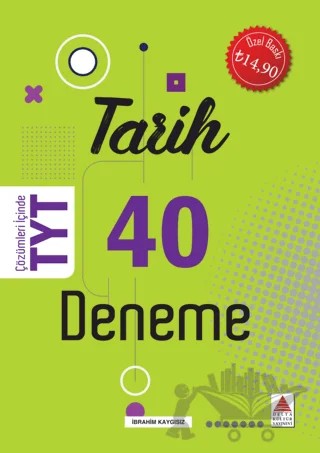 TYT Tarih 40 Deneme – İbrahim Kaygısız – Delta Kültür Yayınevi kitap kapağı