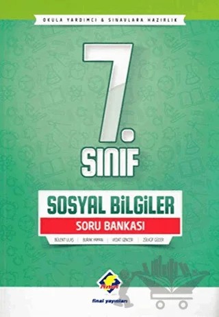 7. Sınıf Sosyal Bilgiler Soru Bankası – Burak Yaman, Bülent Ulaş, Vedat Gençer, Zülküf Güder – Final Yayınları kitap kapağı