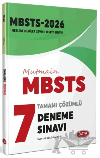 2026 MBSTS Mütmain Tamamı Çözümlü 7 Deneme Sınavı – Kolektif – Data Yayınları kitap kapağı