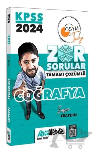 2024 KPSS GK Coğrafya Tamamı Çözümlü Zor Sorular – Engin Eraydın – HocaWebde Yayınları kitap kapağı
