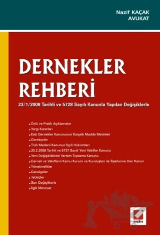 Dernekler Rehberi – Nazif Kaçak – Seçkin Yayıncılık kitap kapağı