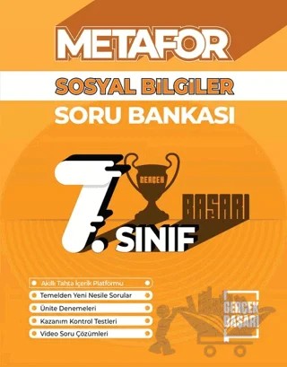 Metafor 7. Sınıf Sosyal Bilgiler Soru Bankası – Burcu Emine Demir, Kubilay Demir – Gerçek Başarı Yayınları kitap kapağı
