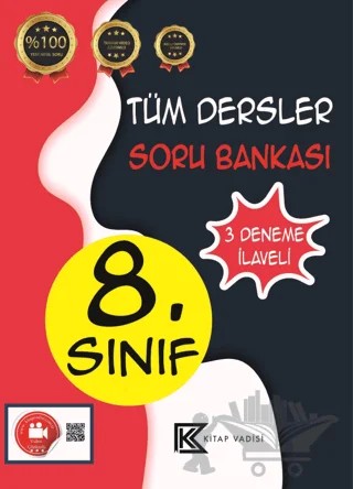 8. Sınıf Tüm Dersler Soru Bankası Video Çözümlü – Kolektif – Kitap Vadisi Yayınları kitap kapağı