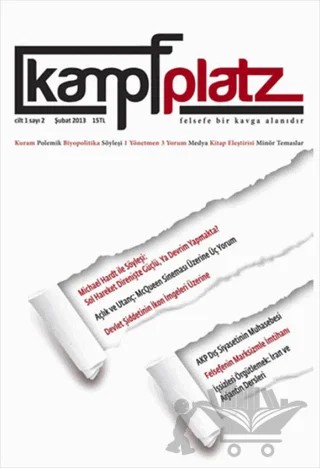 Kampfplatz Sayı: 2 – Kolektif – Phoenix Yayınevi kitap kapağı