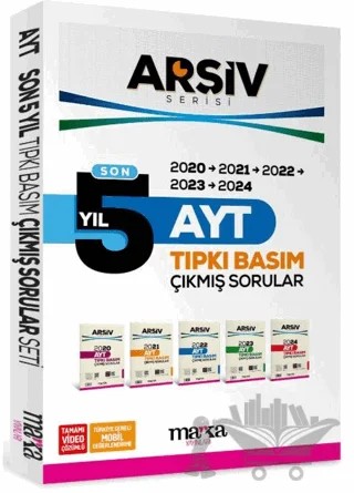 Son 5 Yıl AYT Arşiv Servisi Çıkmış Sorular Tamamı Video Çözümlü – Kollektif – Marka Yayınları kitap kapağı