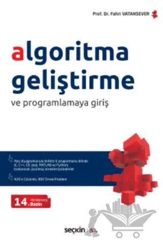 Algoritma Geliştirme ve Programlamaya Giriş – Fahri Vatansever – Seçkin Yayıncılık kitap kapağı
