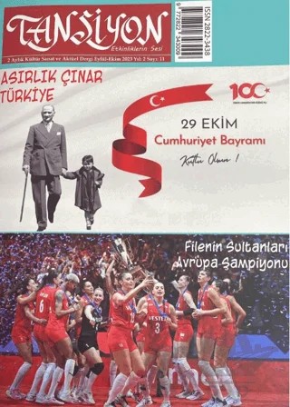 Tansiyon Aylık Kültür Sanat ve Aktüel Dergisi Sayı: 11 Eylül - Ekim 2023 – Dilkitap Yayınları kitap kapağı