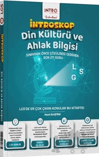 8. Sınıf LGS Din Kültürü ve Ahlak Bilgisi İntroskop Soru Bankası – Hami Ulaştan – İntro Yayınları kitap kapağı