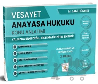 Vesayet Anayasa Hukuku Konu Anlatımı – M. Sami Sönmez – Pelikan Tıp Teknik Yayıncılık kitap kapağı
