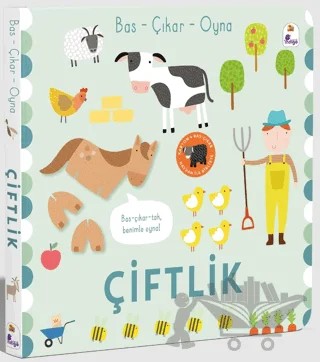 Bas – Çıkar – Oyna Çiftlik – Sally Payne – İndigo Çocuk kitap kapağı