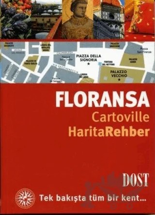 Floransa Cartoville Harita Rehber – Delphine Laurent – Dost Kitabevi Yayınları kitap kapağı