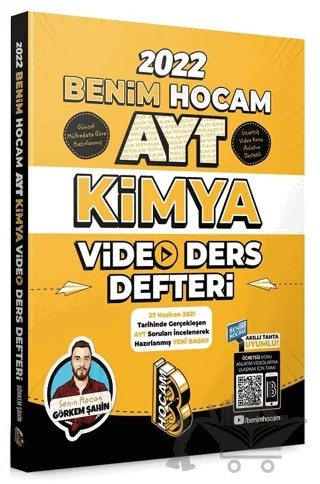 2022 AYT Kimya Video Ders Defteri – Görkem Şahin – Benim Hocam Yayınları kitap kapağı