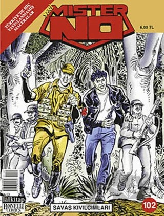 Mister No Sayı: 102 Savaş Kıvılcımları – Lal Kitap kitap kapağı