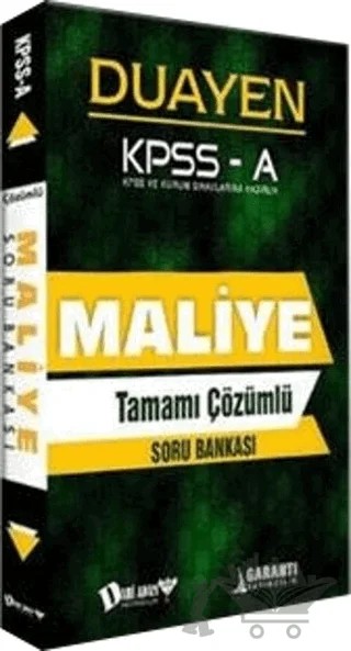 Duayen KPSS - A Maliye Tamamı Çözümlü Soru Bankası – Kolektif – Dahi Adam Yayıncılık kitap kapağı