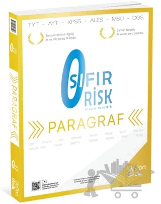 TYT Paragraf Sıfır Risk Soru Bankası Video Çözümlü – Hamza Kaya – Üç Dört Beş Yayınları kitap kapağı