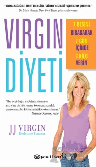 Virgin Diyeti – J. J. Virgin – Epsilon Yayınevi kitap kapağı