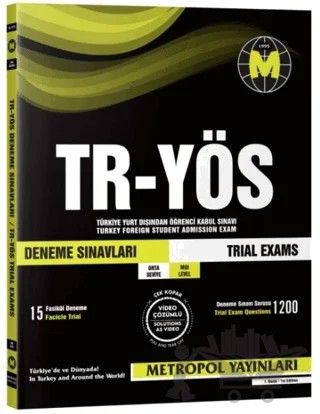TR-YÖS Deneme Sınavları – Kollektif – Metropol Yayınları kitap kapağı