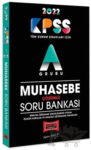 2022 KPSS A Grubu Muhasebe Çözümlü Soru Bankası – Hikmet Aksakal – Yargı Yayınevi kitap kapağı