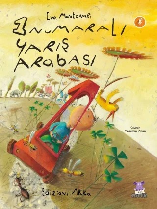 1 NUMARALI YARIŞ ARABASI – Eva Montanari – Nobel Çocuk kitap kapağı