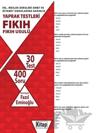 Fıkıh-Fıkıh Usulü – Kolektif – Kitap Dünyası Yayınları kitap kapağı