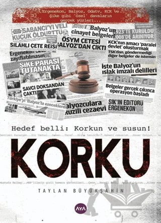 Korku – Taylan Büyükşahin – Aya Kitap kitap kapağı