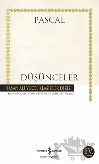 Düşünceler – Blaise Pascal – İş Bankası Kültür Yayınları kitap kapağı