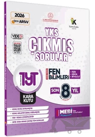 2026 YKS-TYT Fen Bilimleri Karakutu ÖSYM Çıkmış Soru Bankası Çözümlü Konu Konu Son 8 Yıl – Kolektif – Karakutu Yayın kitap kapağı