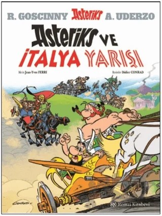 Asteriks ve İtalya Yarışı – Jean - Yves Ferri – Remzi Kitabevi kitap kapağı
