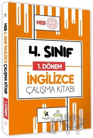 2027 MEB ÖDM İlkokul 4. Sınıf İngilizce 1. Dönem Çalışma Kitabı Alıştırmalı / Etkinlikli Soru Bankası – Kolektif – Karakutu Yayın kitap kapağı