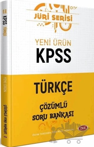 2020 KPSS Türkçe Çözümlü Soru Bankası (Jüri Serisi) – Kolektif – Data Yayınları kitap kapağı