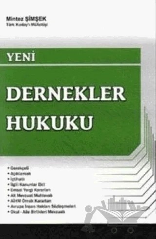 Yeni Dernekler Hukuku – Mintez Şimşek – Adalet Yayınevi kitap kapağı