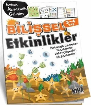 3-4 Yaş Bilişsel Etkinlikler – Kolektif – Niha Çocuk kitap kapağı