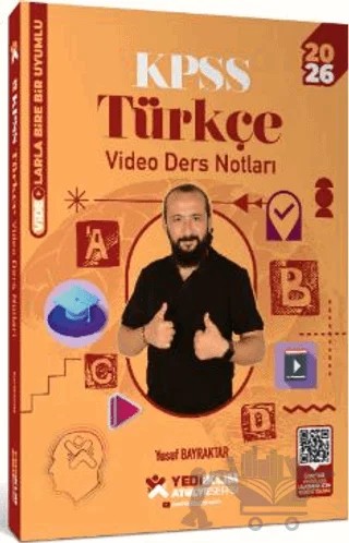 2026 KPSS Genel Yetenek Atölye Serisi Türkçe Video Ders Notları – Yusuf Bayraktar – Yediiklim Yayınları kitap kapağı