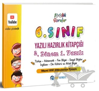 6. Sınıf Yazılı Hazırlık Kitapçığı 2. Dönem 1. Yazılı – Kolektif – NSN Yayınevi kitap kapağı