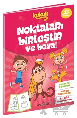 Kukuli Noktaları Birleştir ve Boya! – Kolektif – Beta Kids kitap kapağı