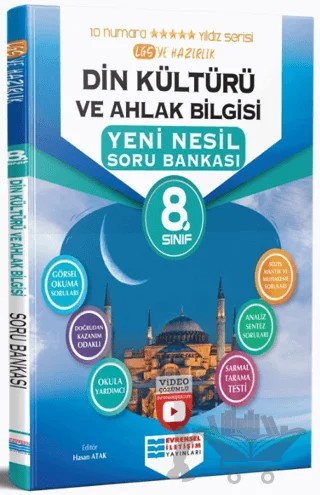 8. Sınıf Din Kültürü ve Ahlak Bilgisi Video Çözümlü Soru Bankası – Kolektif – Evrensel İletişim Yayınları kitap kapağı