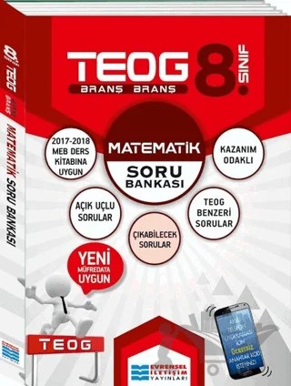 TEOG 8. Sınıf Matematik Soru Bankası – Kolektif – Evrensel İletişim Yayınları kitap kapağı