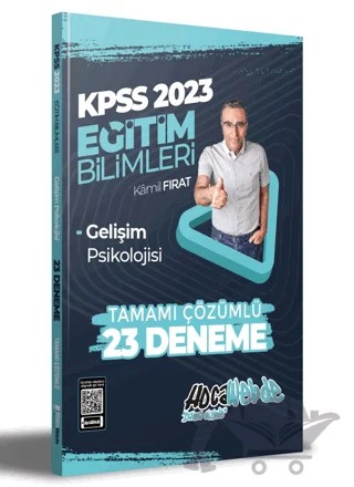 Hocawebde 2023 KPSS Eğitim Bilimleri Gelişim Psikolojisi Tamamı Çözümlü 23 Deneme Sınavı – Kamil Fırat – HocaWebde Yayınları kitap kapağı