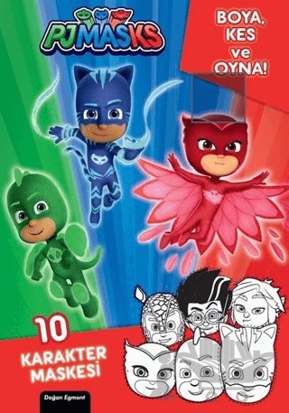 Pjmasks - Boya Kes ve Oyna – Kolektif – Doğan Egmont Yayıncılık kitap kapağı